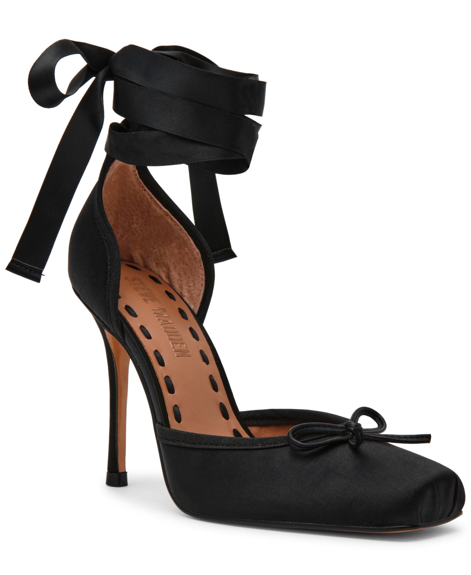 Женские туфли-лодочки Steve Madden Women's Larina Lace-Up High Heel Ballet Pumps