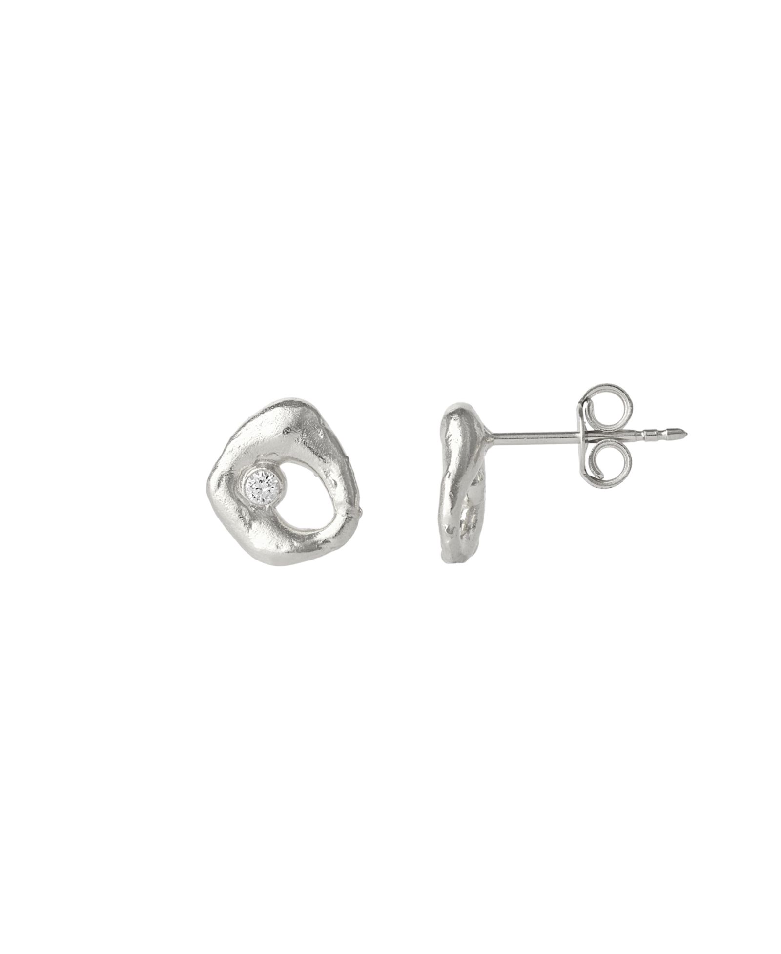 Spero London Dripping Molten Natural Textured Sterling Authentic Earrings