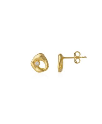 Spero London Dripping Molten Natural Textured Sterling Authentic Earrings
