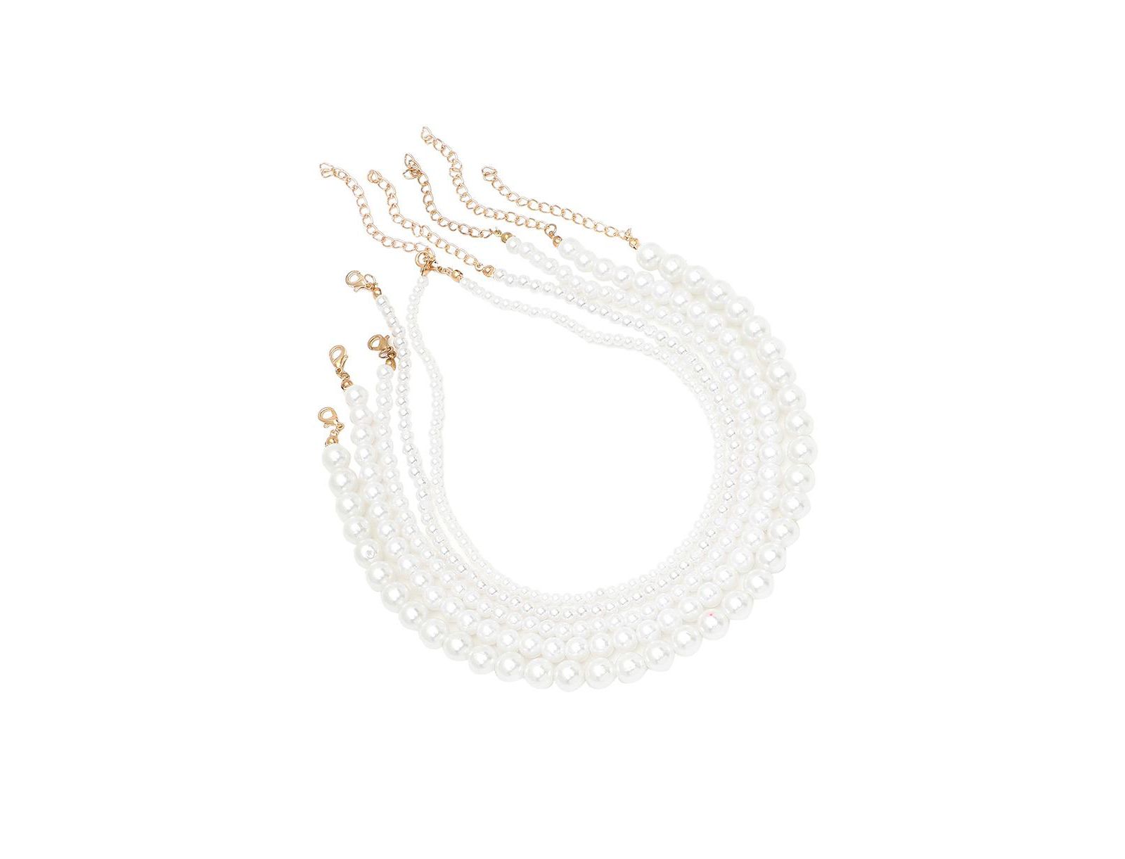 SOHI Women's Snowball Multi-Layered Necklace