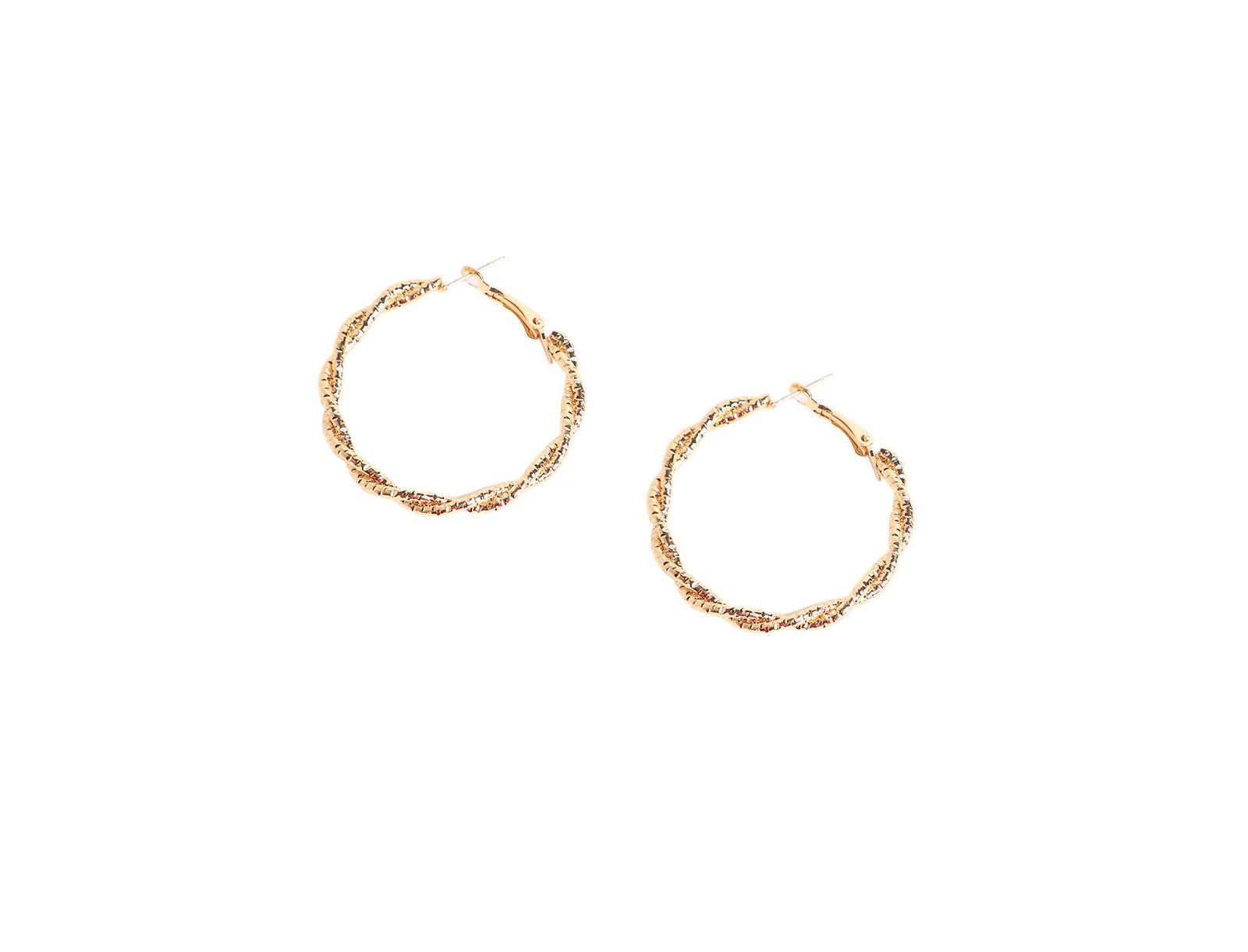 Серьги SOHI Women's Twisted Hoop