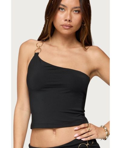 Женский топ Edikted Ashlyn Ring Chain One Shoulder Top