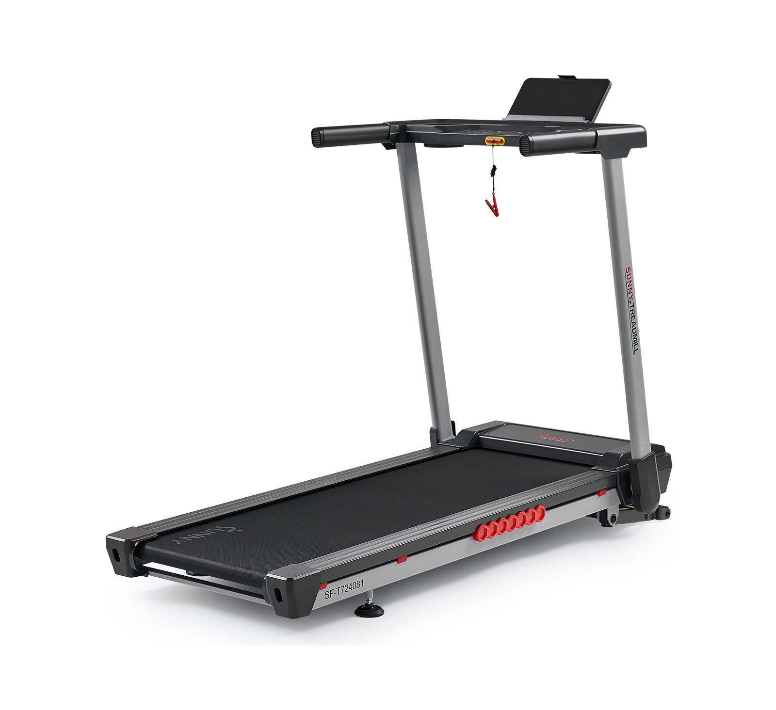 Sunny Health & Fitness Pace 500 Smart Wi-Fi Treadmill with 12-Level Auto Incline, Foldable Design