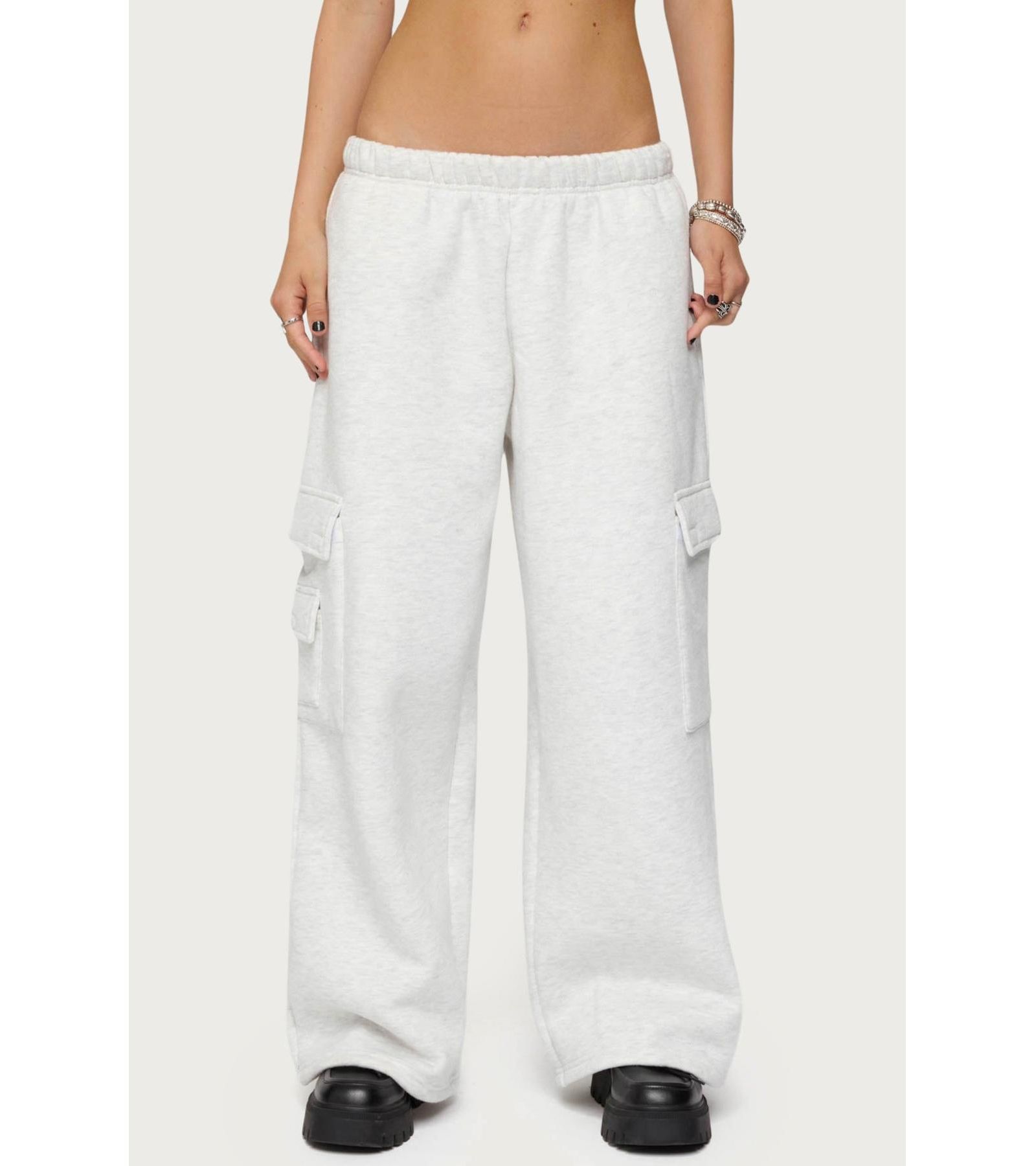 Edikted Women's Wide Leg Cargo Sweatpants
