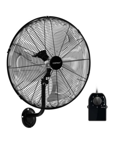 Промышленный настенный вентилятор Costway 21 Inch, 3 скорости, металлический