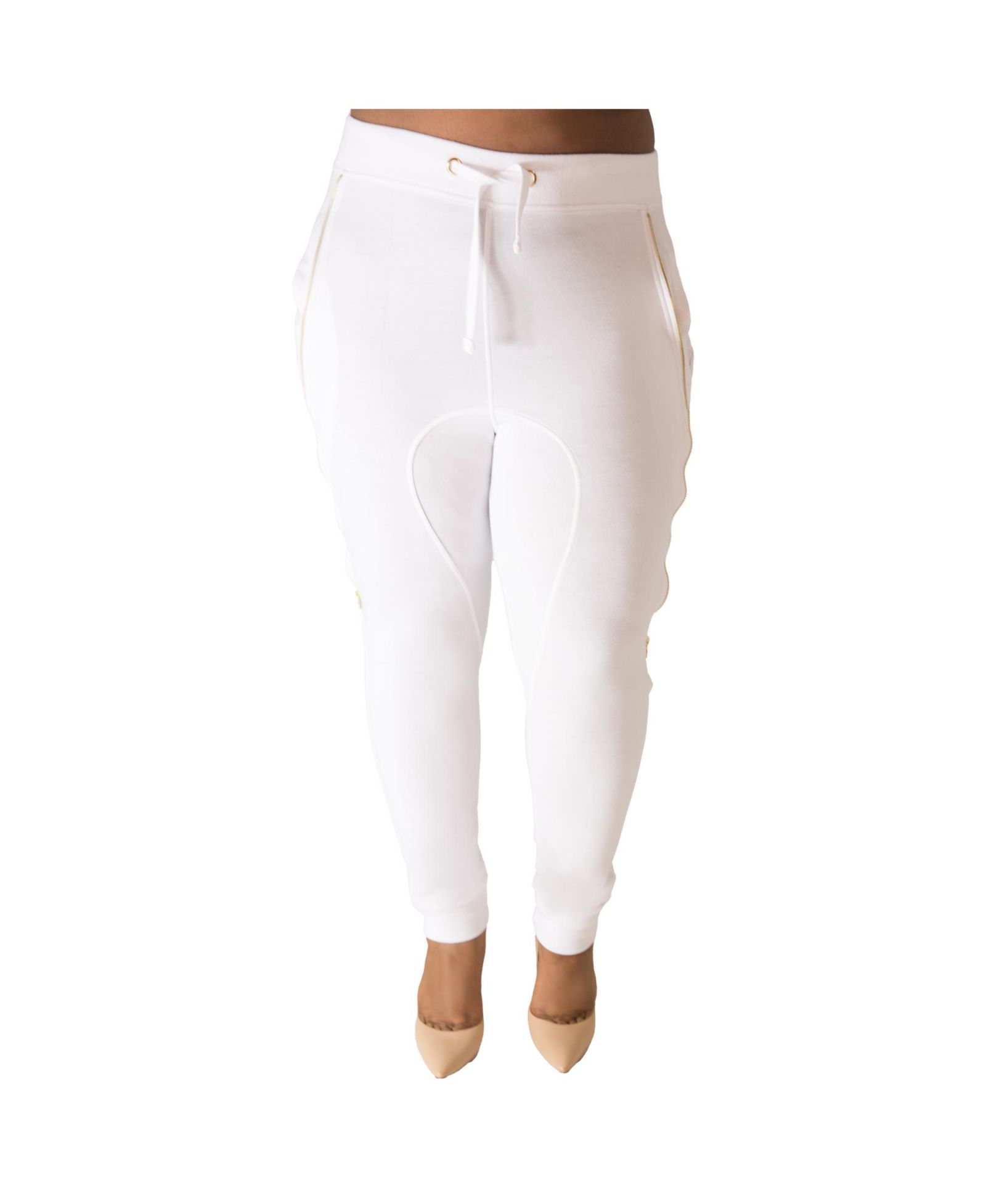 Poetic Justice Plus Size Jogger Pants с молнией