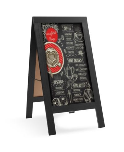 Двусторонняя магнитная деревянная меловая доска-табличка Casafield A Frame 40" x 20" для кафе, закусочных, тротуаров и свадеб