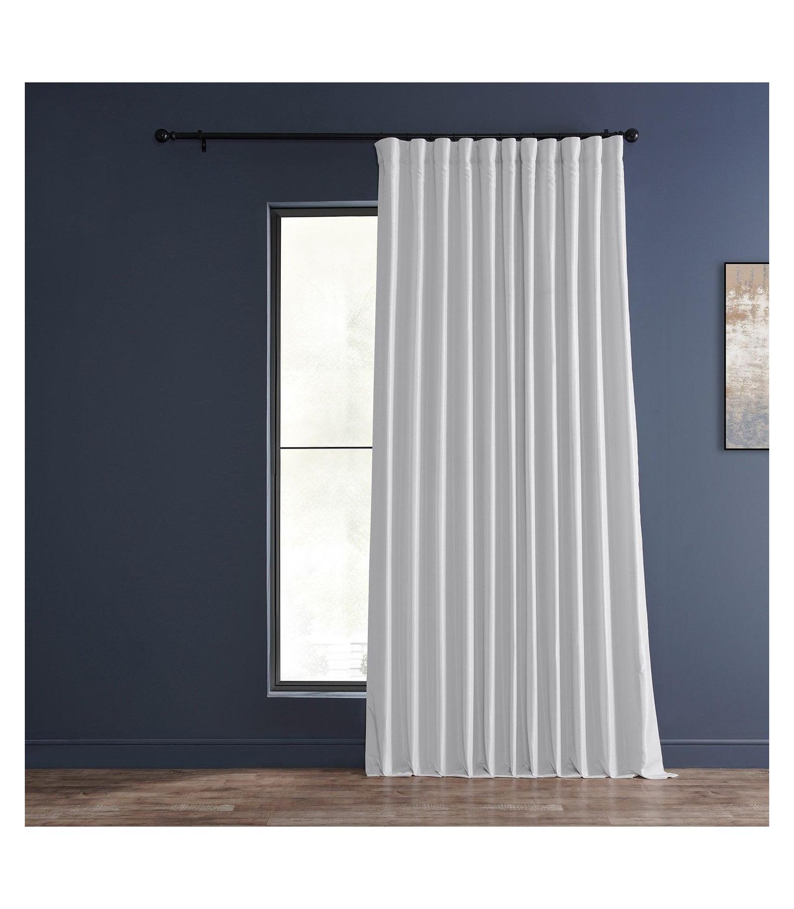 Half Price Drapes Широкие винтажные шторы из искусственного шелка dupioni, blackout