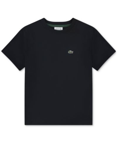 Детская хлопковая футболка Lacoste Core с коротким рукавом