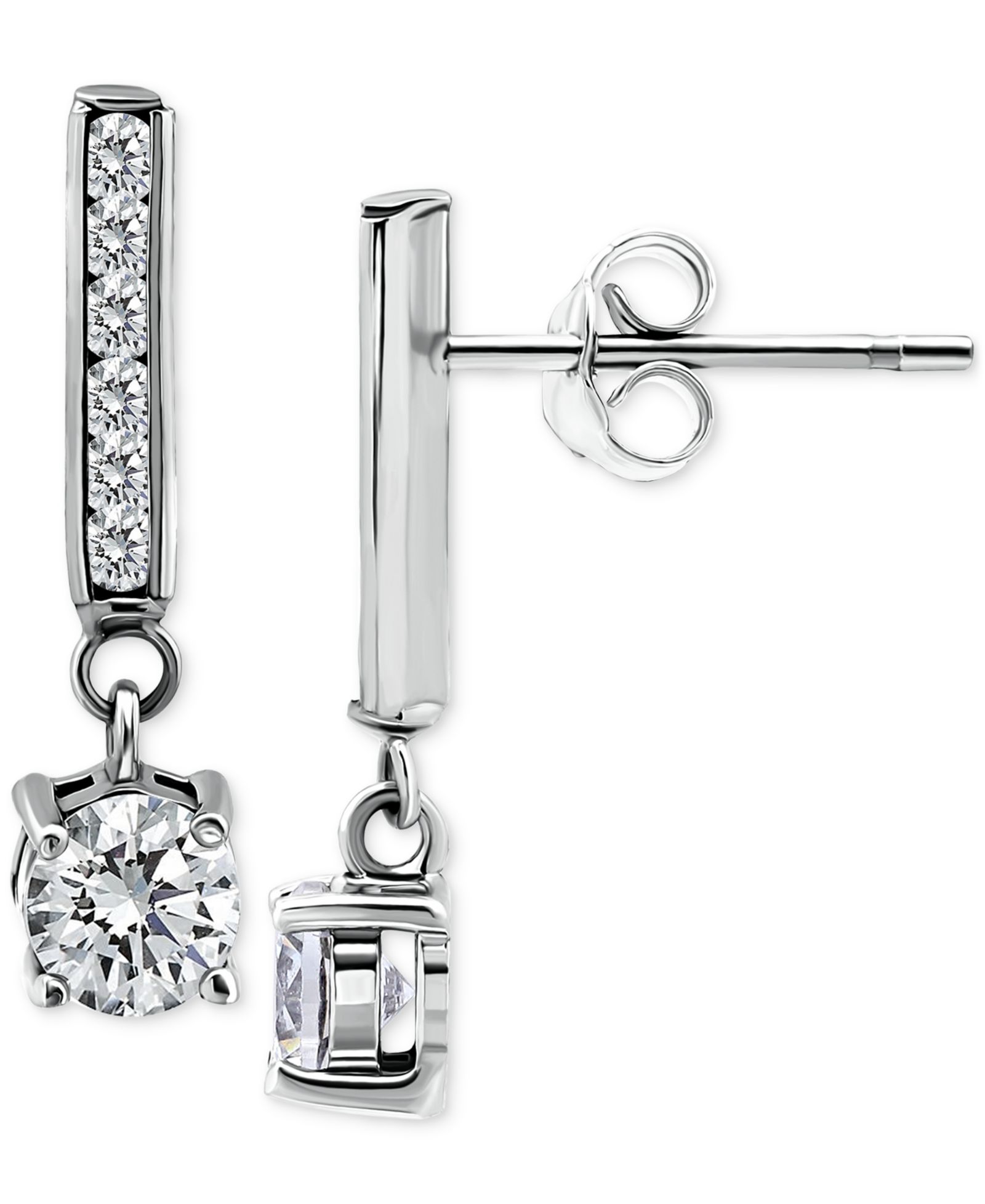 Giani Bernini Серьги-подвески Cubic Zirconia из стерлингового серебра