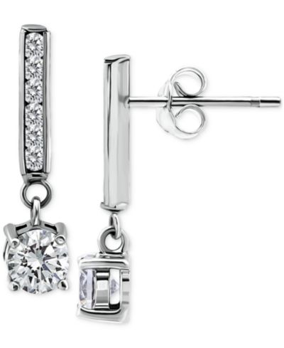 Giani Bernini Серьги-подвески Cubic Zirconia из стерлингового серебра