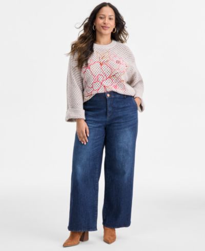 Джинсы Democracy Plus Size AbSolution Wide-Leg