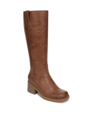 Dr. Scholl's Women's Joplin Wide Calf Block Heel Riding Tall Boots