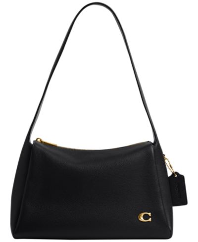 Маленькая сумка через плечо COACH Lola из зернистой кожи