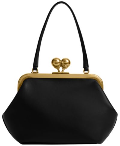 COACH кожаная сумка на защелке Kisslock Small 16