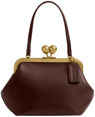 COACH кожаная сумка на защелке Kisslock Small 16