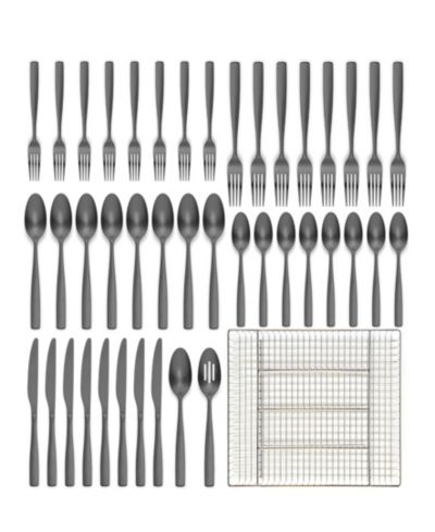 Ornative Kaede 45-Pc. Flatware Set с корзиной, на 8 персон