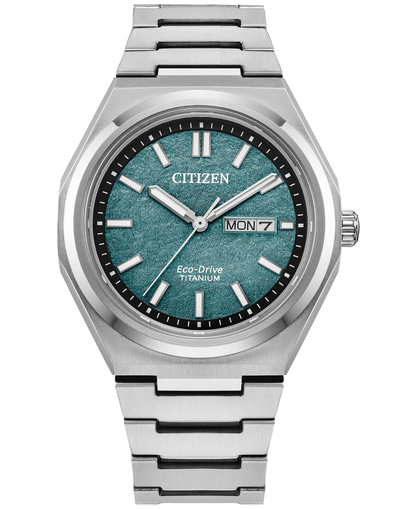 Мужские часы Citizen Eco-Drive Zenshin Silver-Tone Super Titanium Bracelet 39mm