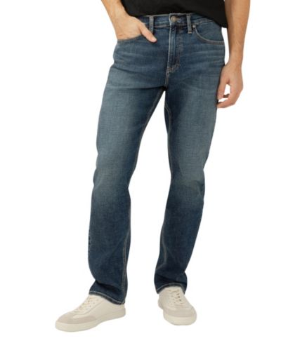 Мужские джинсы Silver Jeans Co. Machray Athletic Fit Straight Leg Luxe Heritage