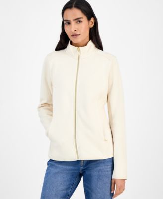 Nautica Women's Zip-Front Fleece Sweater jacket