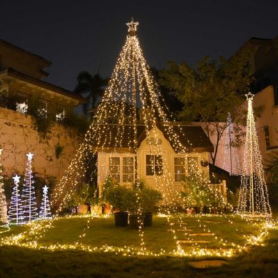 Комплект гирлянд для праздничного тента Yescom 120V Vast-Starry 4840 LED, 28 String 20' Pole, теплый белый