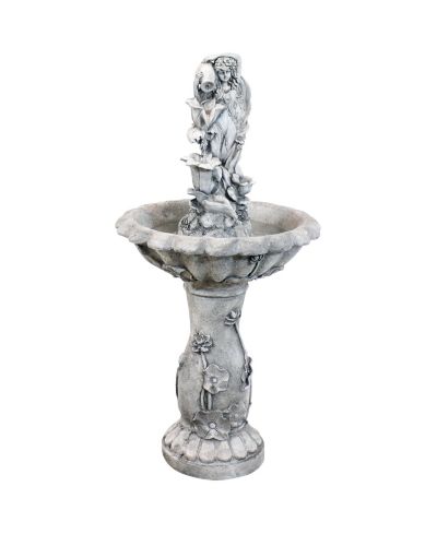 Sunnydaze Decor садовый фонтан из полирезина с солнечной батареей, 42"