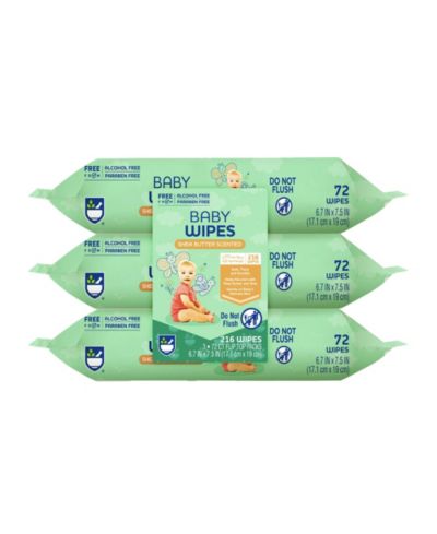 Детские влажные салфетки PURSONIC Aloe Vera & Shea Butter, 99% Water-Based