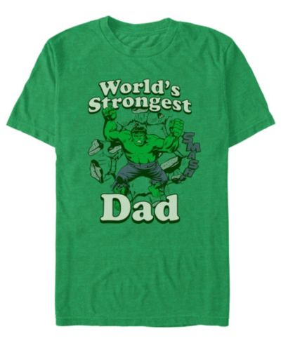Fifth Sun Men's World's Strongest Dad Short Sleeve T-Shirt