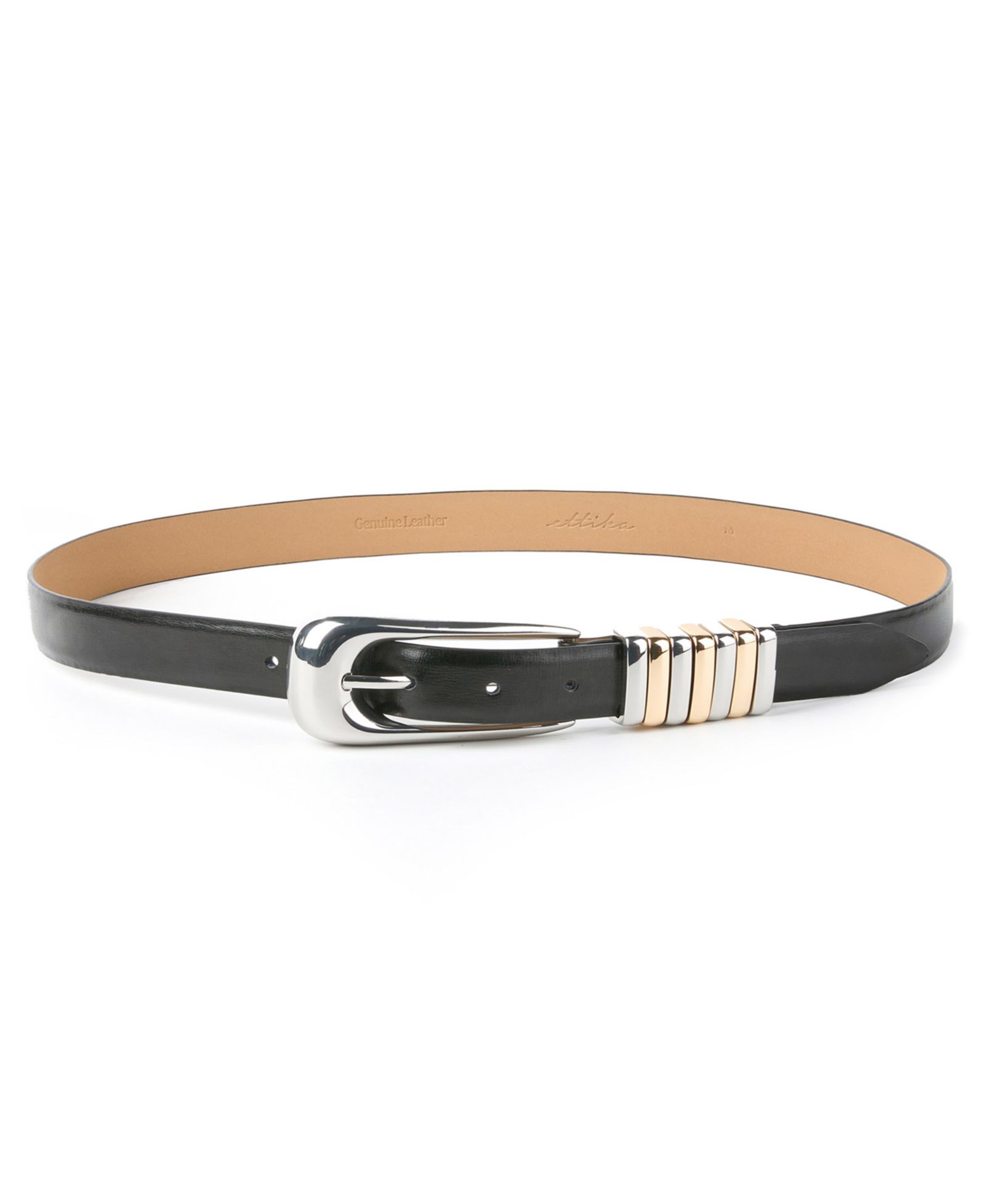 ETTIKA Metal Core Oversized Buckle Belt