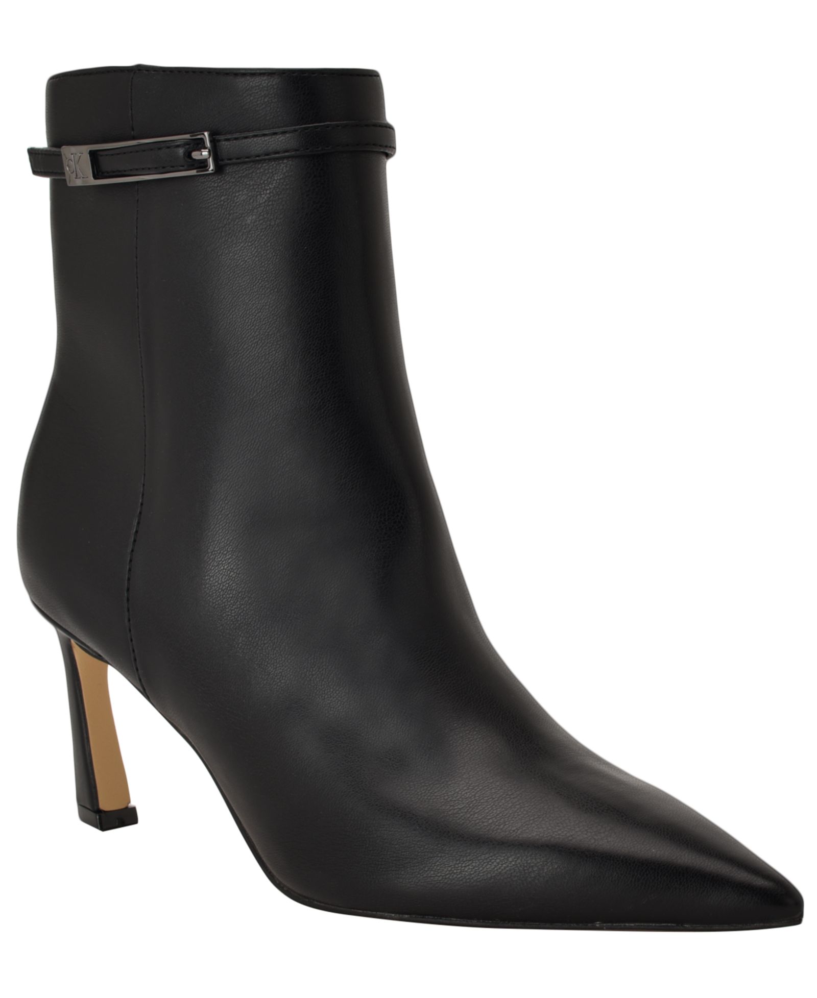 Calvin Klein Women's Alenna Buckle Strap Stiletto Booties