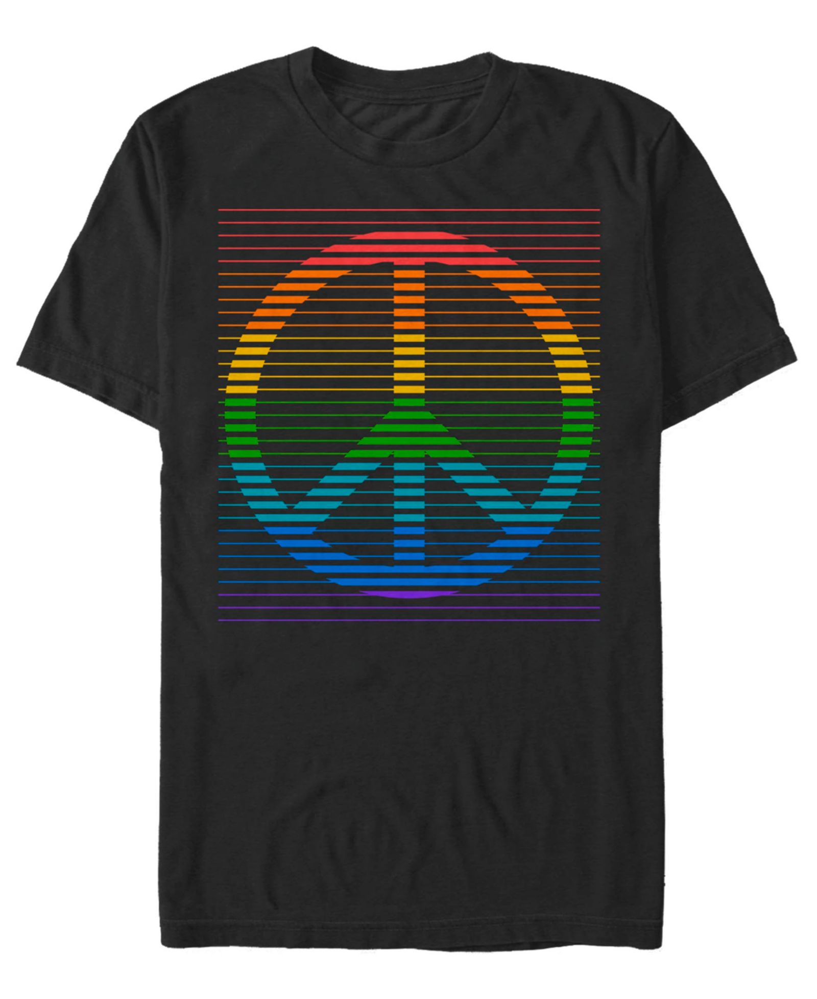 Fifth Sun Men's Peace Rainbow Short Sleeve T-Shirt
