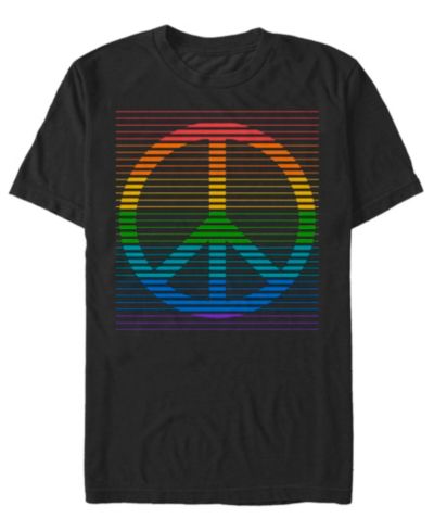 Fifth Sun Men's Peace Rainbow Short Sleeve T-Shirt