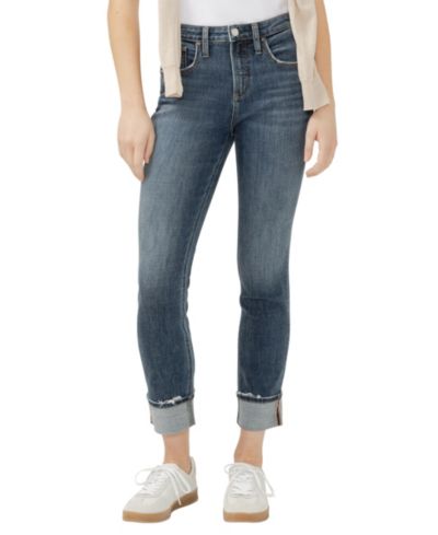 Silver Jeans Co. Women's Elyse Mid Rise Skinny Jeans