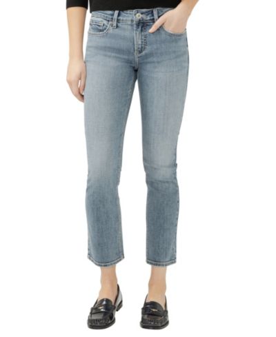 Джинсы Silver Jeans Co. Women's Elyse Mid Rise Comfort Fit Straight Leg