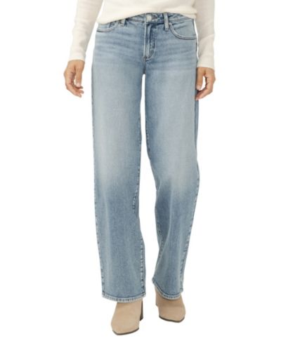 Женские джинсы Silver Jeans Co. Loose & Low Rise Straight Leg