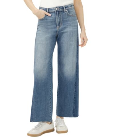 Silver Jeans Co. Женские джинсы Isbister с высокой посадкой, двухцветные, широкие