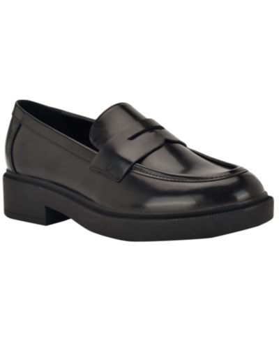 Calvin Klein Women's Otinya Almond Toe Penny Loafers