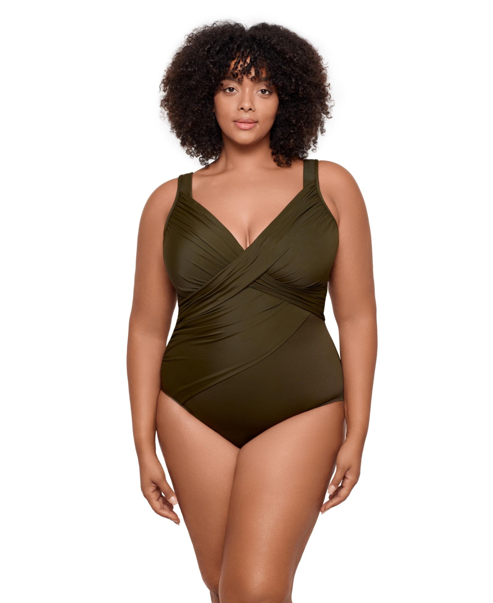 Miraclesuit Plus Size слитный купальник Rock Solid Revele с контролем живота