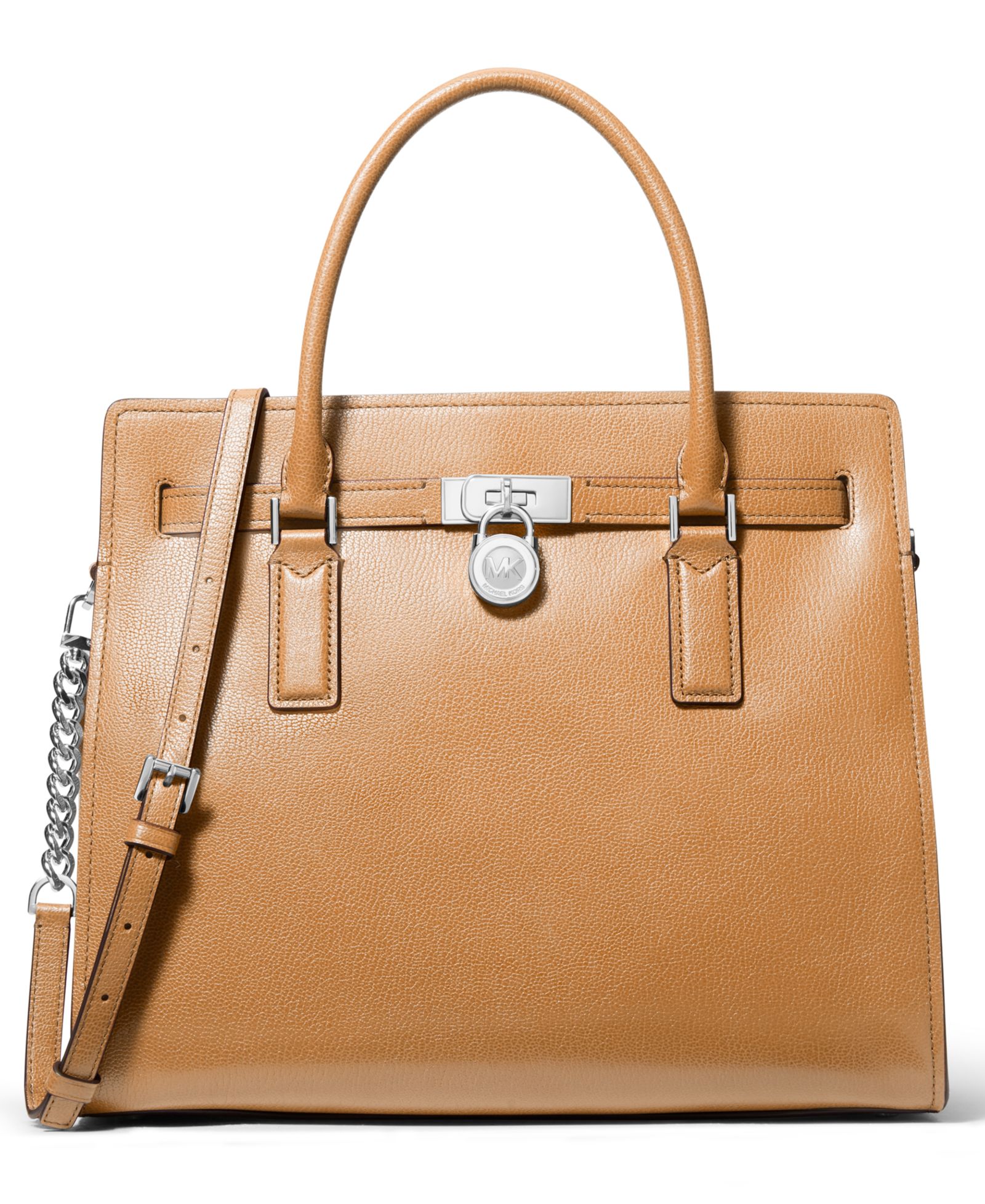 Michael Kors Hamilton Moderne Large Leather Satchel Bag