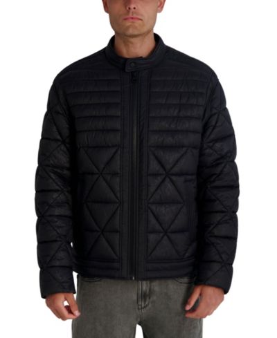 KARL LAGERFELD PARIS Men's Graffiti Karl Quilted Jacket