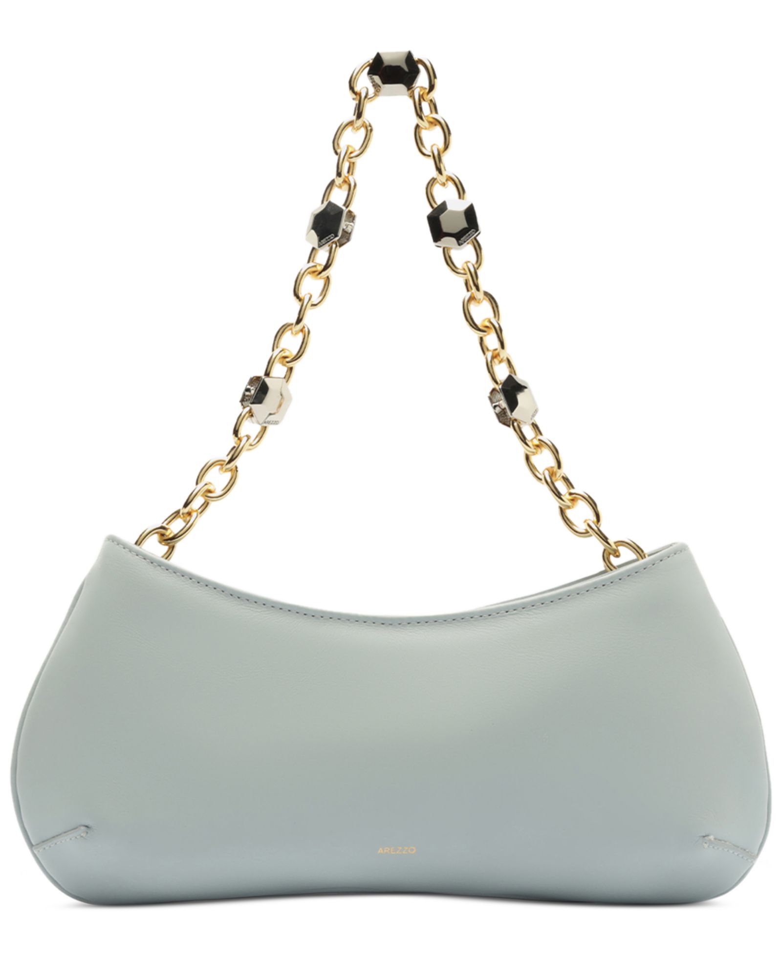 Arezzo Luna Small Slim Shoulder Leather Baguette