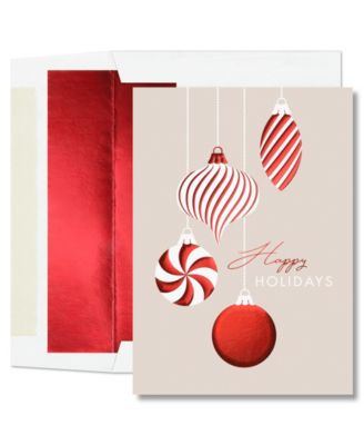 Masterpiece Studios Peppermint Ornaments Holiday Boxed Cards