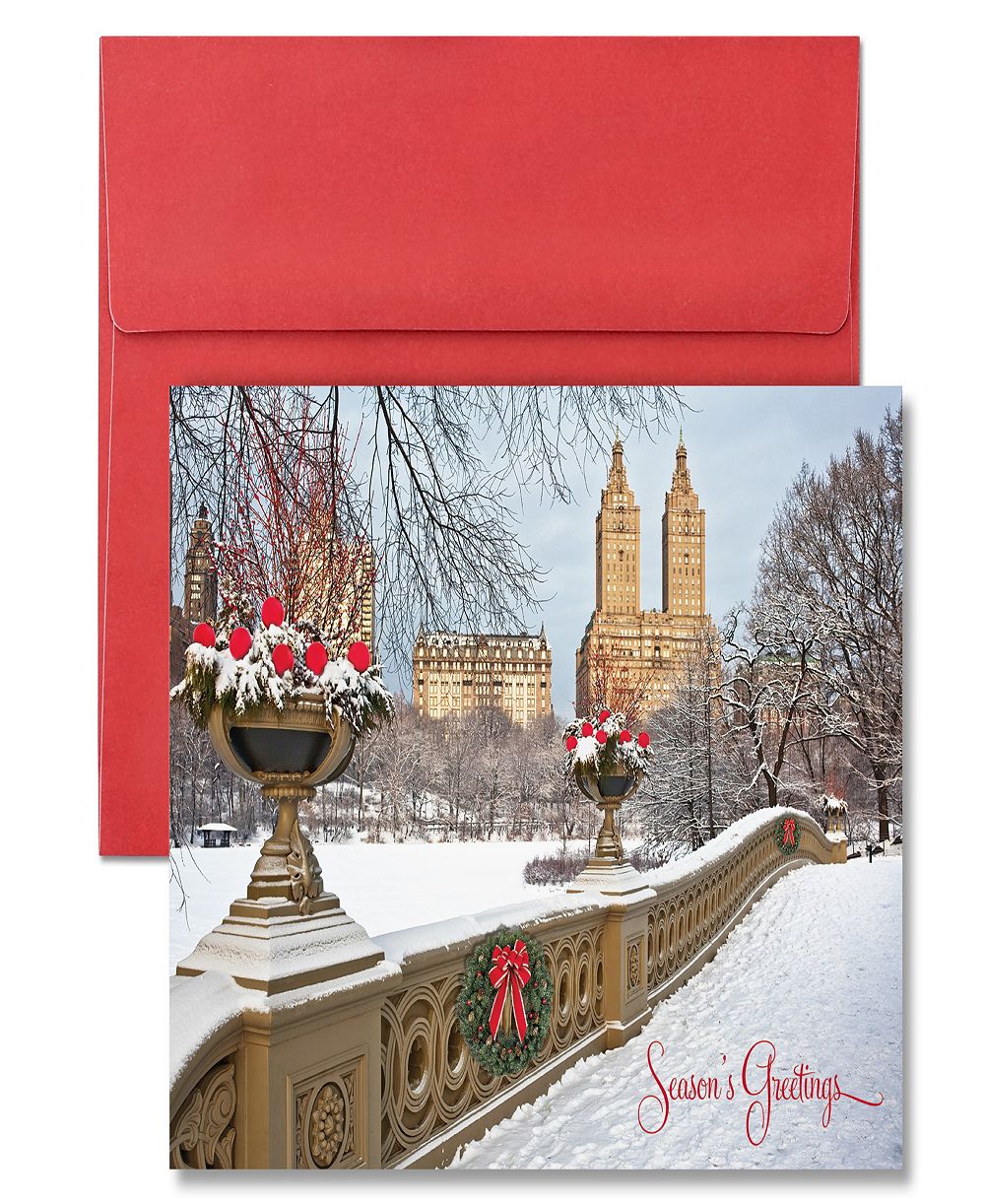 Поздравительные открытки Masterpiece Studios Bow Bridge Holiday