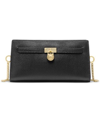 Маленькая кожаная сумка через плечо Michael Kors Hamilton Convertible