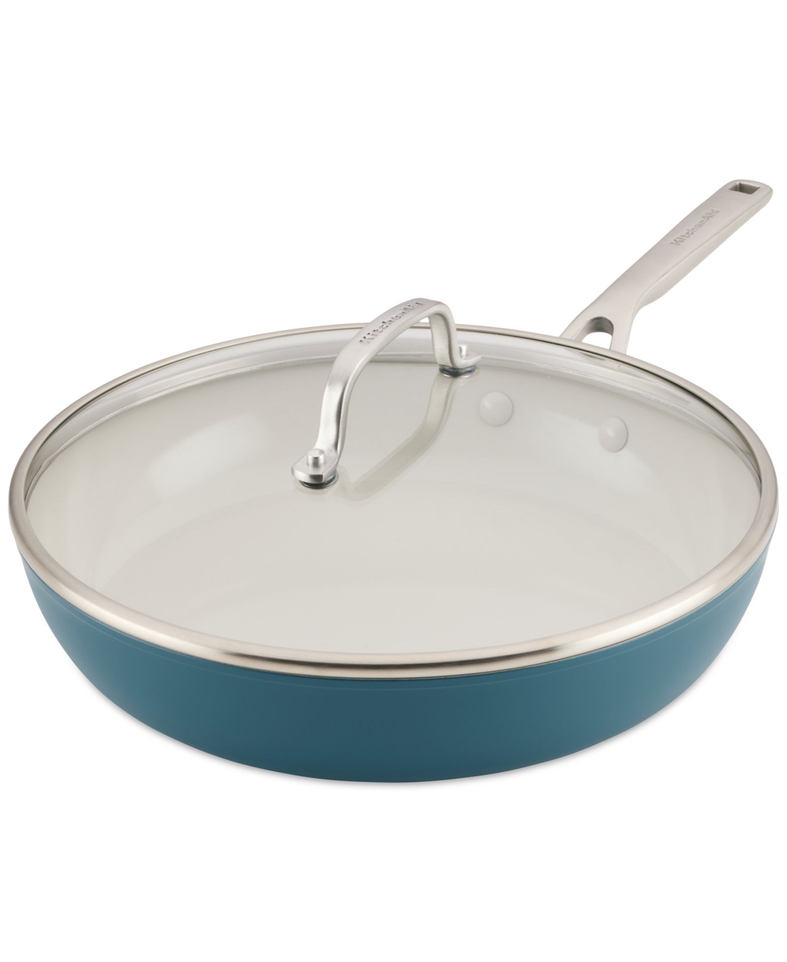 KitchenAid Hard-Anodized Ceramic Induction 12.5" Skillet with Lid