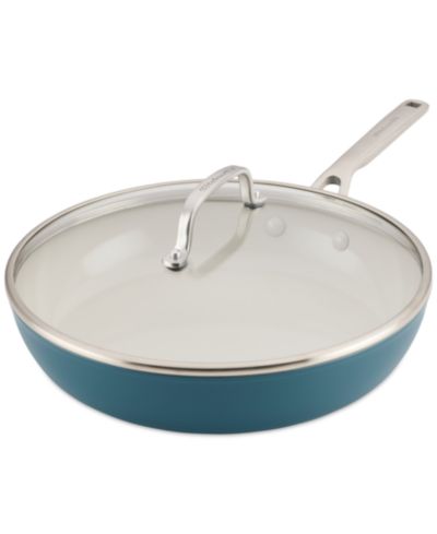 KitchenAid Hard-Anodized Ceramic Induction 12.5" Skillet with Lid