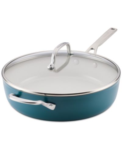 KitchenAid Hard-Anodized Ceramic Induction 5-Quart Sauté Pan with Lid