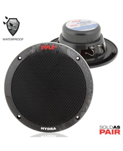 Pyle 8” In-Wall/Ceiling 2-Way Speaker Pair – 300W, Midbass Woofer, 1” Titanium Dome Tweeter, Flush Mount Design, Easy Install (PDIC80), White
