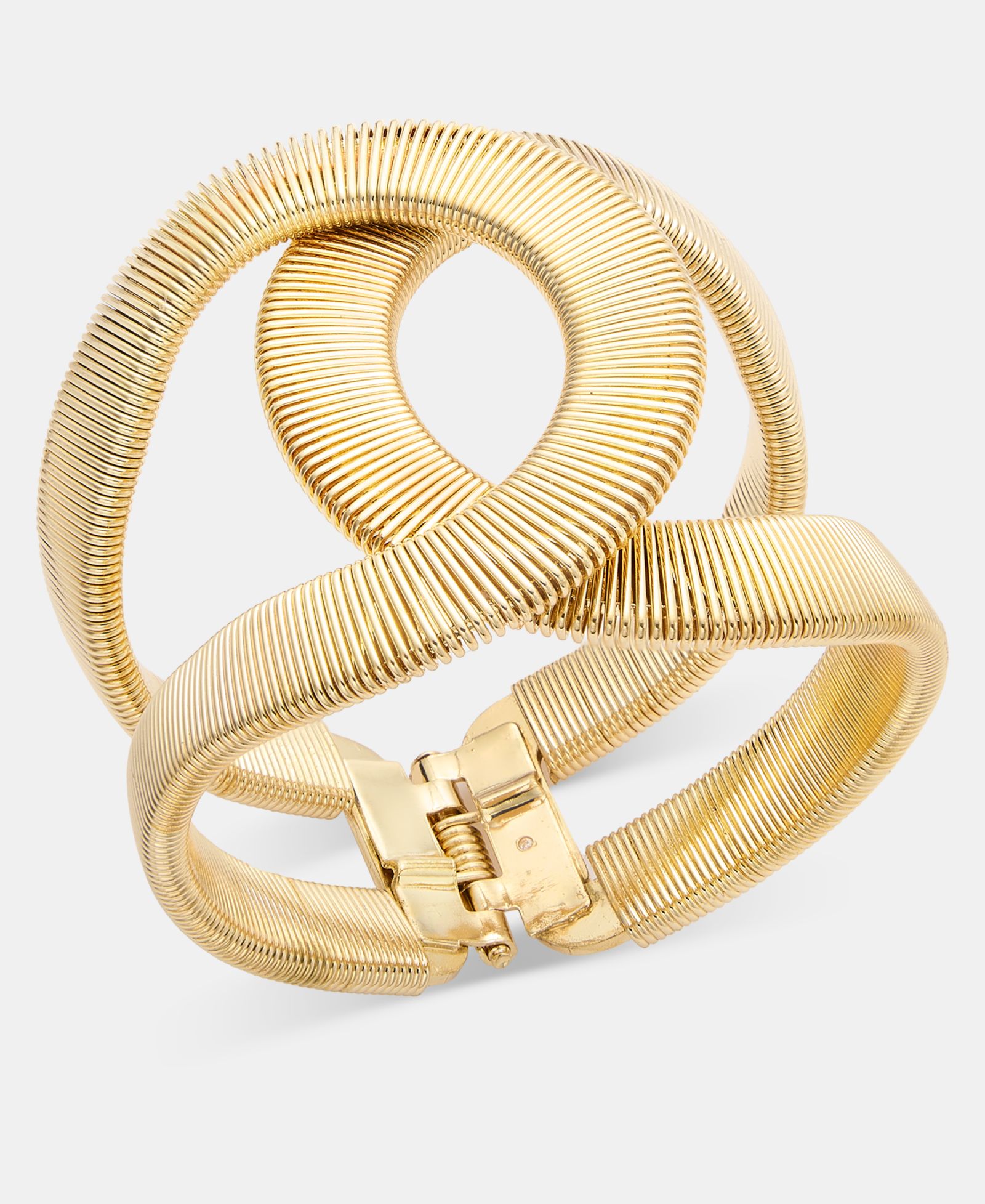 I.N.C. International Concepts Textured Open Bypass Bangle Bracelet, Macy's Exclusive