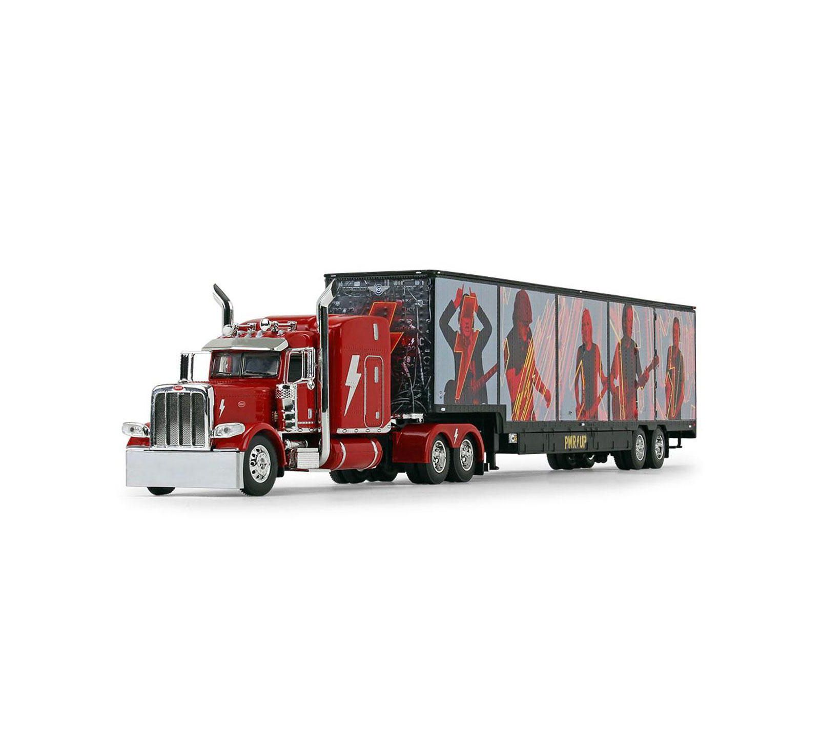 Модель грузовика First Gear DCP 1/64 Red Peterbilt Model 389 Sleeper с прицепом